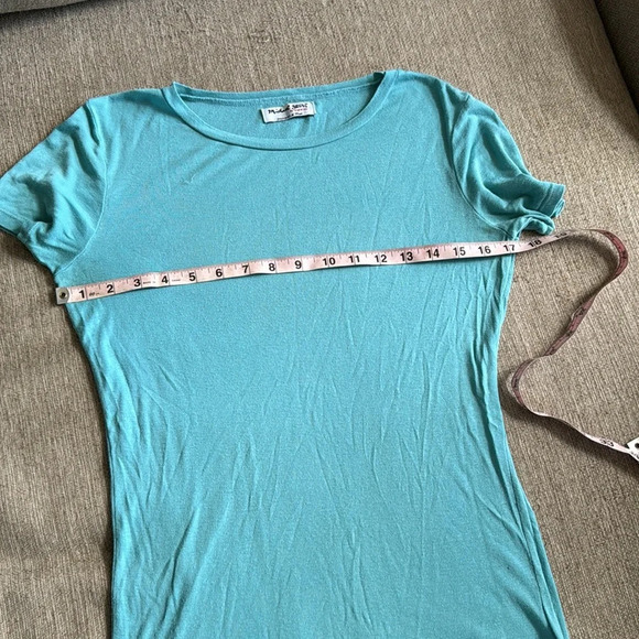 Michael stars one size fits most turquoise blue t shirt - Picture 6 of 8